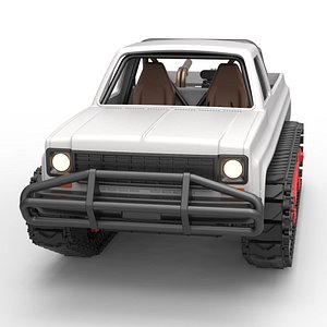 Diecast Vintage Monster tank Scale 1 to 25 3D model