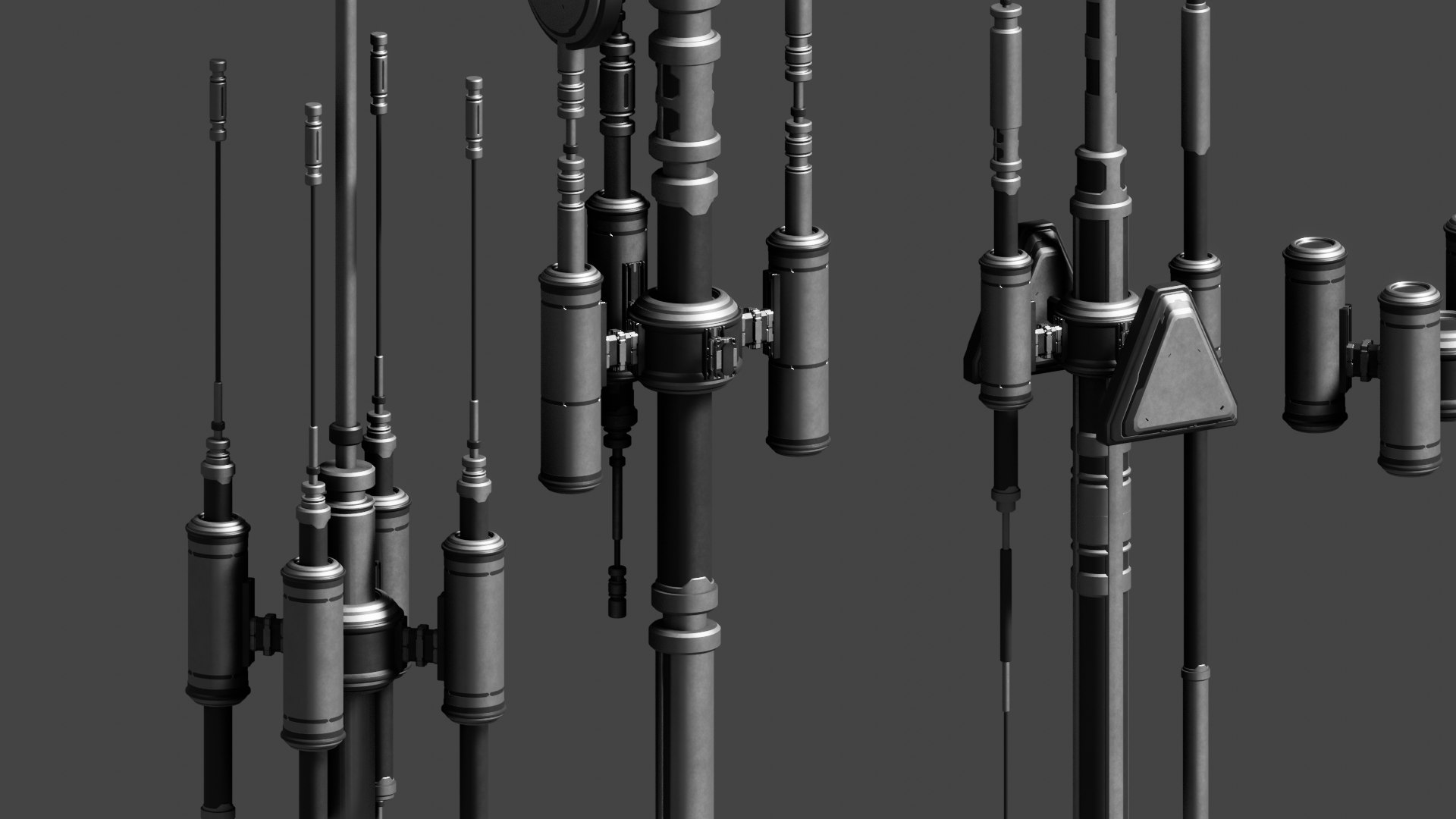 3D model Scifi Antenna Collection TurboSquid 1952795