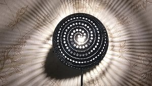 3D Spherical wall lamp
