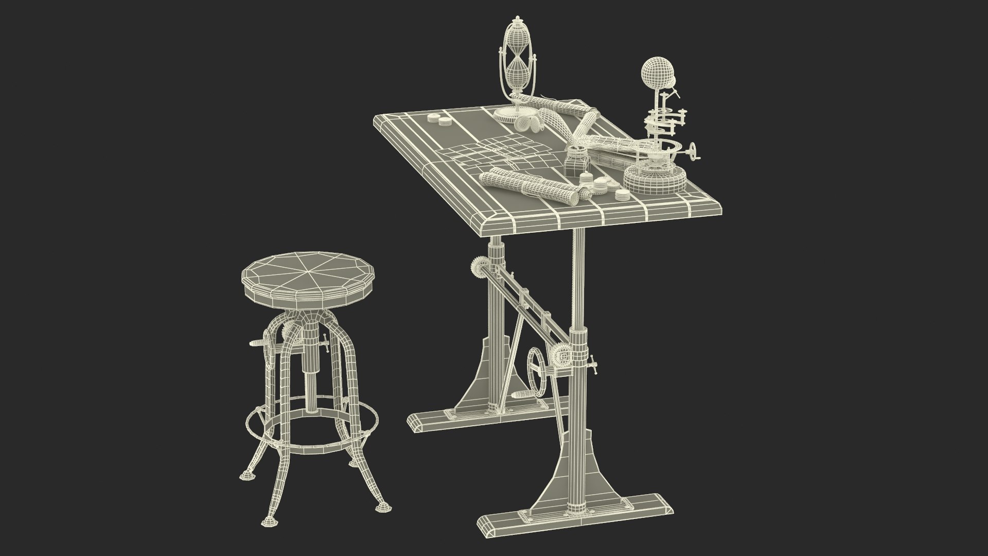 3D Vintage Desk with Old Stuff and Stool model https://p.turbosquid.com/ts-thumb/3r/ASsbpj/6u/vintagedeskwitholdstuffandstool3dmodel030/jpg/1729721196/1920x1080/fit_q87/3644f389cf81246ec3336ac7a0870c939ae020ef/vintagedeskwitholdstuffandstool3dmodel030.jpg