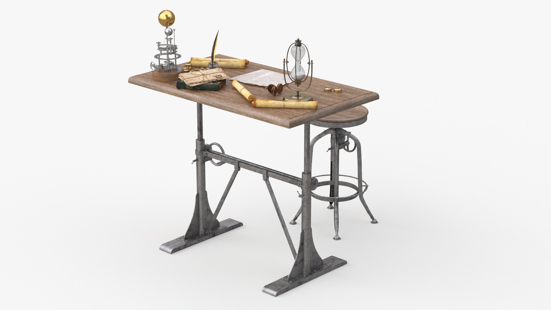 3D Vintage Desk with Old Stuff and Stool model https://p.turbosquid.com/ts-thumb/3r/ASsbpj/tK/vintagedeskwitholdstuffandstool3dmodel007/jpg/1729721056/1920x1080/fit_q87/ce8574c20efb0eaeb029e5d19a8b265e1e98256e/vintagedeskwitholdstuffandstool3dmodel007.jpg