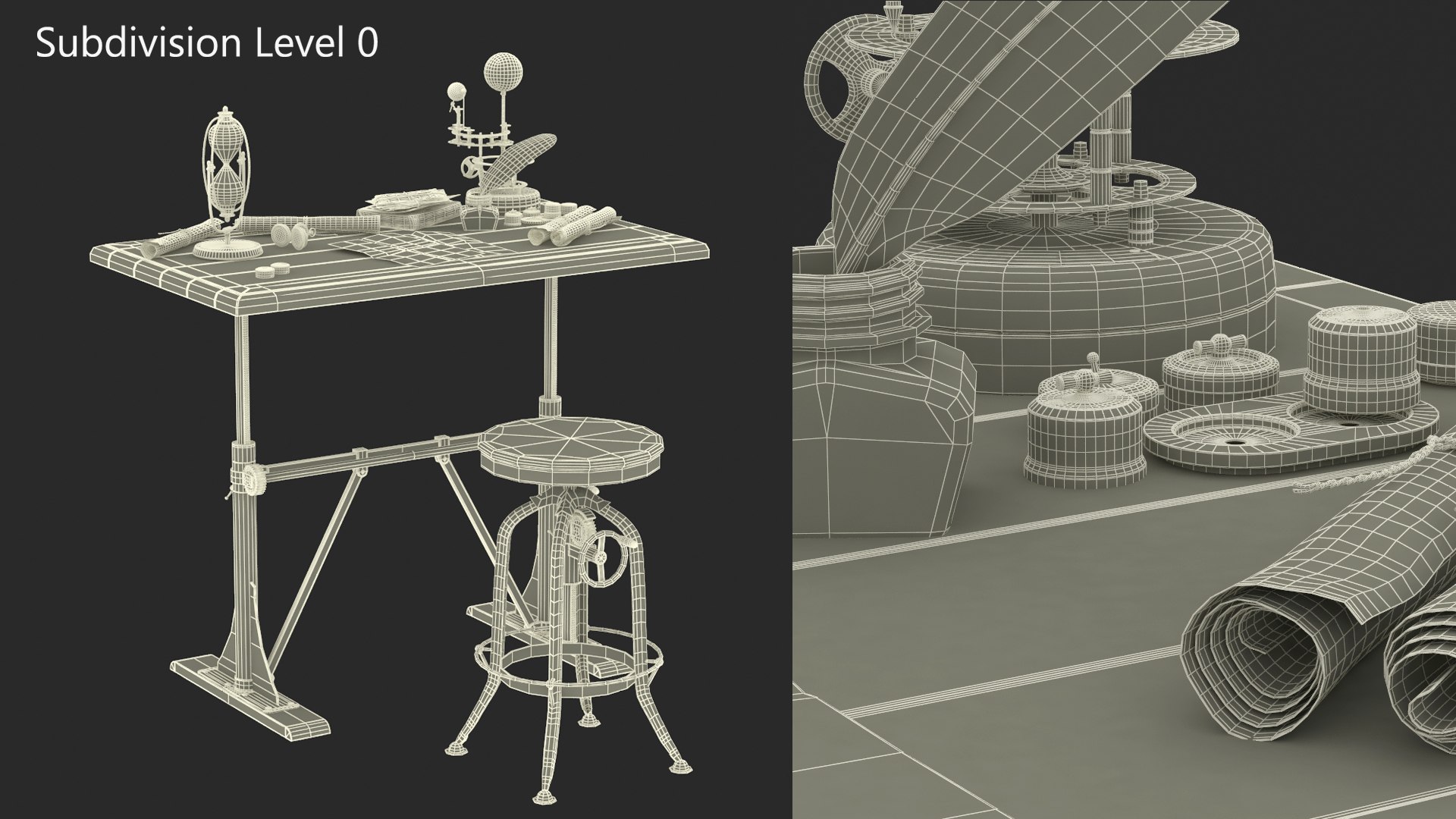 3D Vintage Desk with Old Stuff and Stool model https://p.turbosquid.com/ts-thumb/3r/ASsbpj/wR/vintagedeskwitholdstuffandstool3dmodel024/jpg/1729721161/1920x1080/fit_q87/3f1a66dd6f7d926a39a1c64f0be2bff5c57c72bd/vintagedeskwitholdstuffandstool3dmodel024.jpg