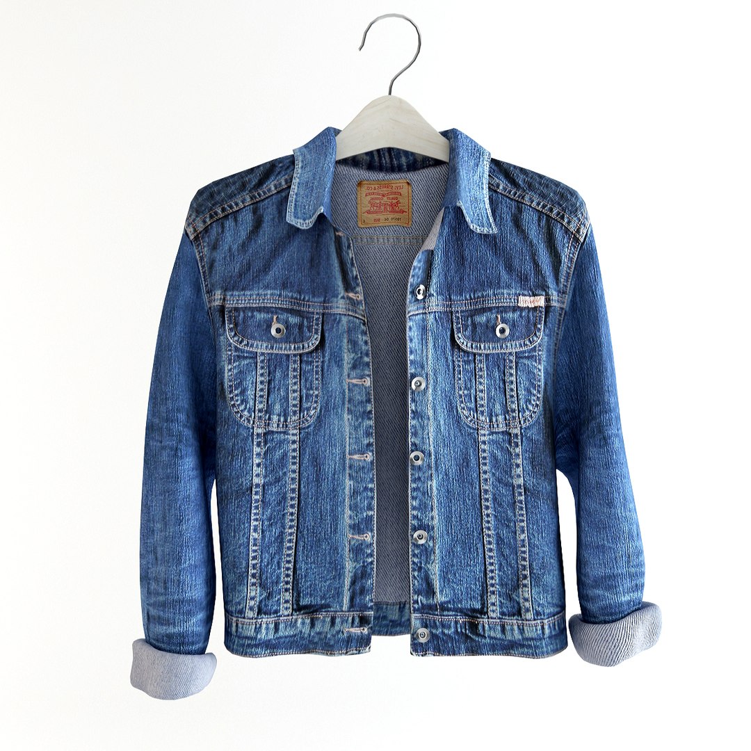 Jean Jacket 3d Model