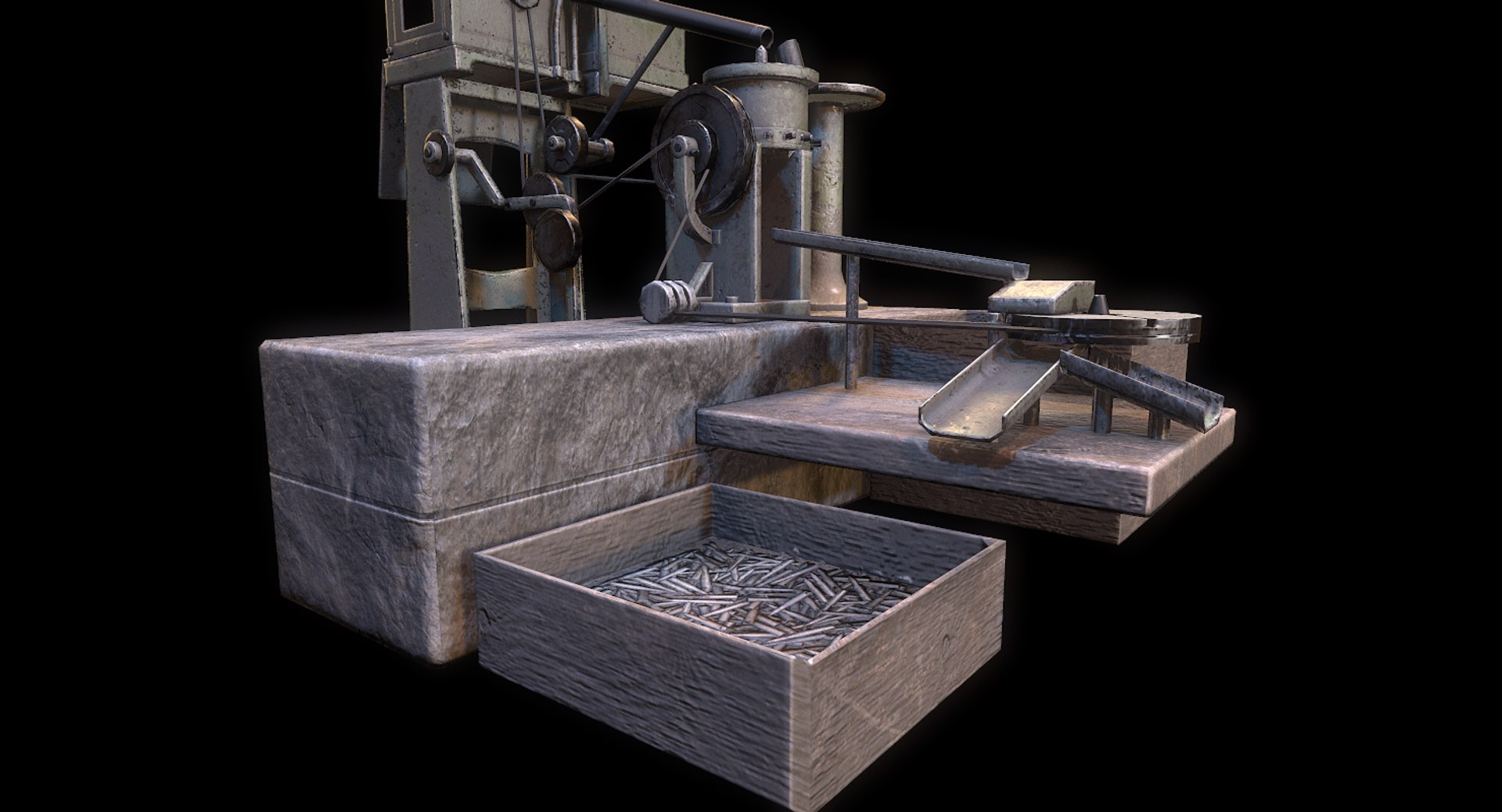 ammo making machine 3D model https://p.turbosquid.com/ts-thumb/3r/GNwgyN/NkTHT9LM/screenshot168/png/1591506776/1920x1080/fit_q87/54b31c2a9158e3be8f6973e3817a2cb0fdb5cce3/screenshot168.jpg