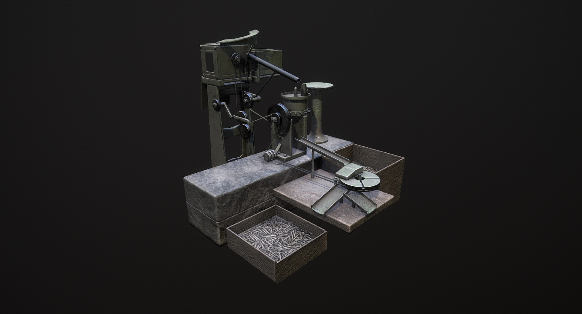 ammo making machine 3D model https://p.turbosquid.com/ts-thumb/3r/GNwgyN/WE58HZjj/m21_d/jpg/1591506747/1920x1080/turn_fit_q99/3556ff12dcb71407d03d0c5f0f7bcb4c894b7b77/m21_d-1.jpg