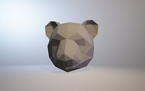 low-poly panda model