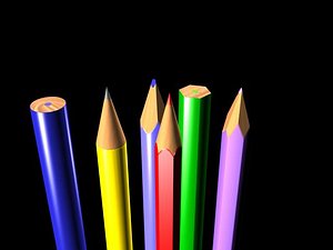 3d model pencils