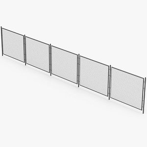 3D model Wire Fence