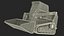3D Skid Steer Loader Red Rigged