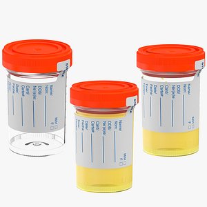 3D urinari sample cups