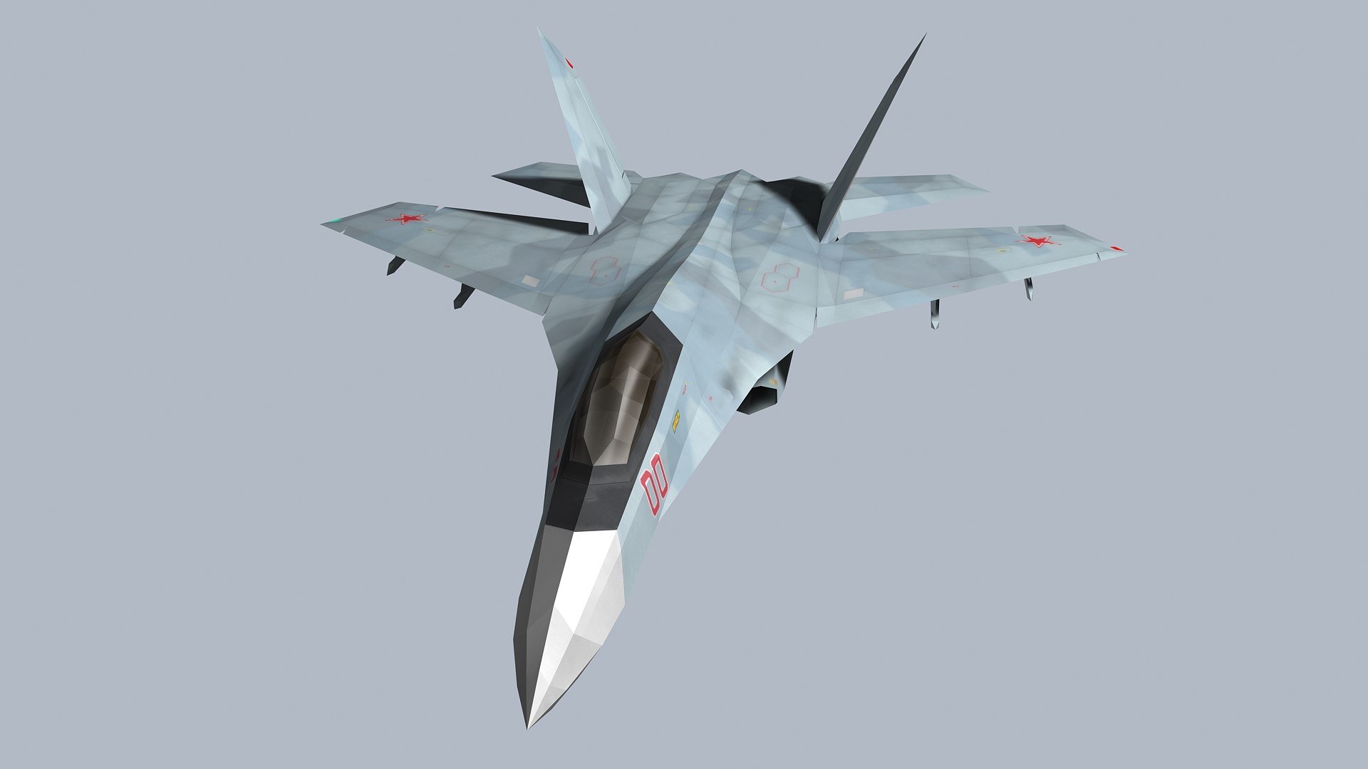 SU-27Z- Stealth Fighter model https://p.turbosquid.com/ts-thumb/3r/ciYOGW/gw/su27zview43/jpg/1660754637/1920x1080/fit_q87/49b890c9dc69b4372e453a7cfe017c1cc268770f/su27zview43.jpg