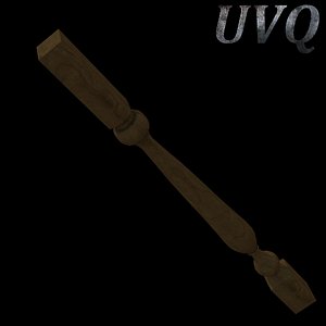 3d wooden baluster