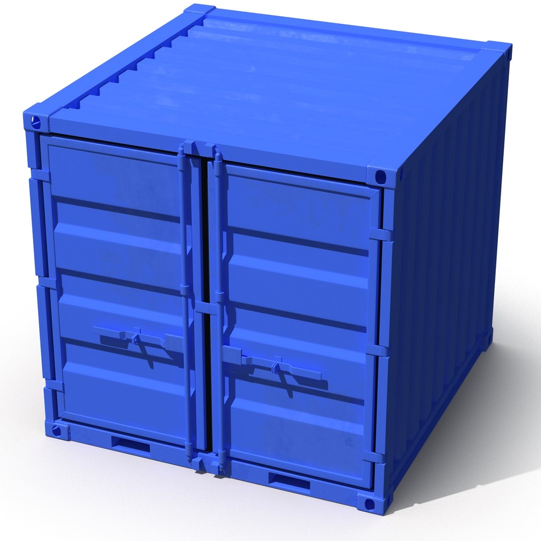 8 ft storage container 3d 3ds
