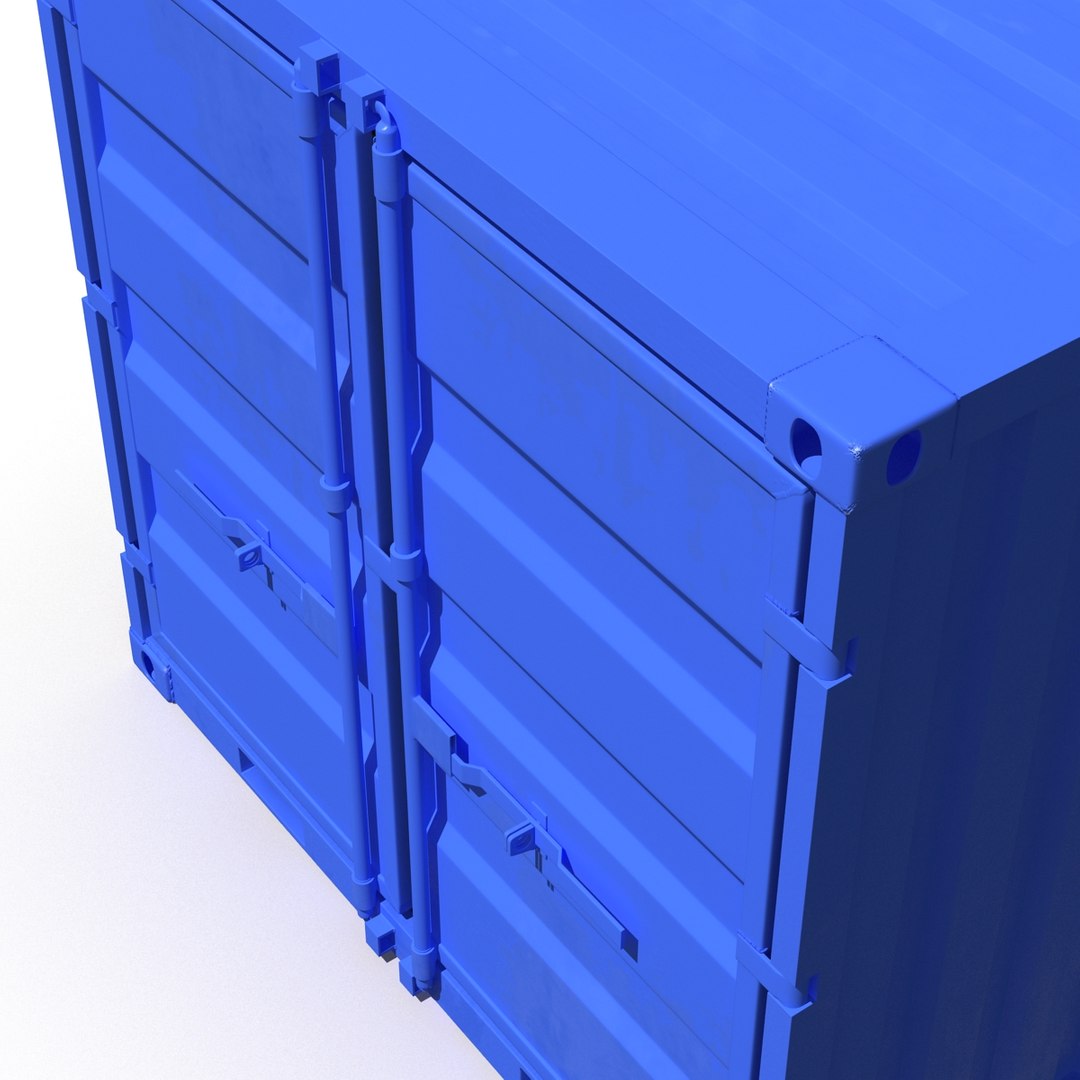 8 ft storage container 3d 3ds