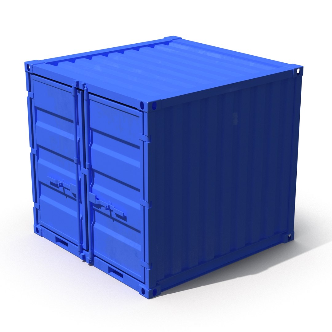 8 ft storage container 3d 3ds