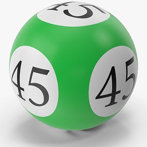 Bingo Ball 45 3D model