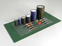 Electronic components (resistors and capasitors)