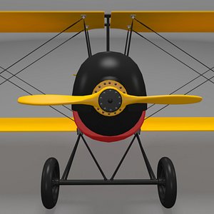 3d model gabardini biplane