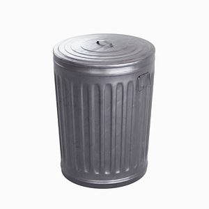 Steel Trash Can 06