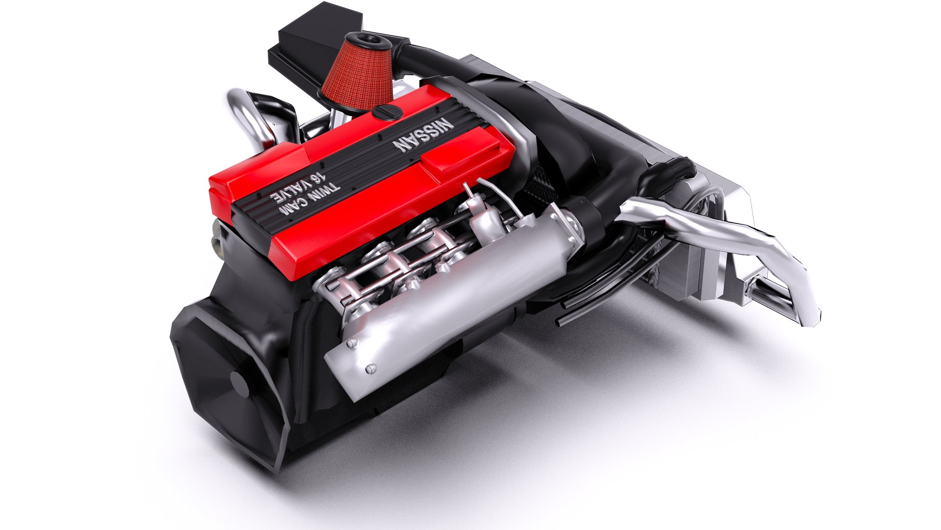 Nissan CA18DET Engine Low Poly 3D Model - TurboSquid 2359946