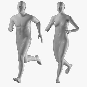 Animated Male and Female Mannequin