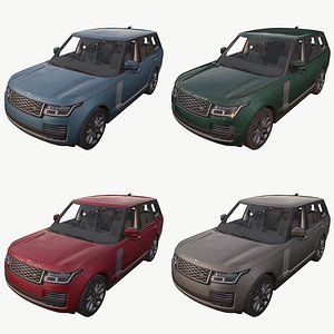 3D model real-time range rover vogue
