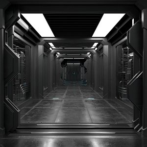 Sci-fi Interior 3D model