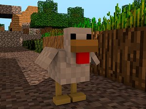 cinema4d minecraft chicken rig