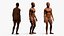 Anatomia completa del corpo maschile negroide truccato per Maya