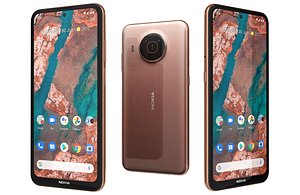 Nokia X20 Midnight Sun Low Poly 3D