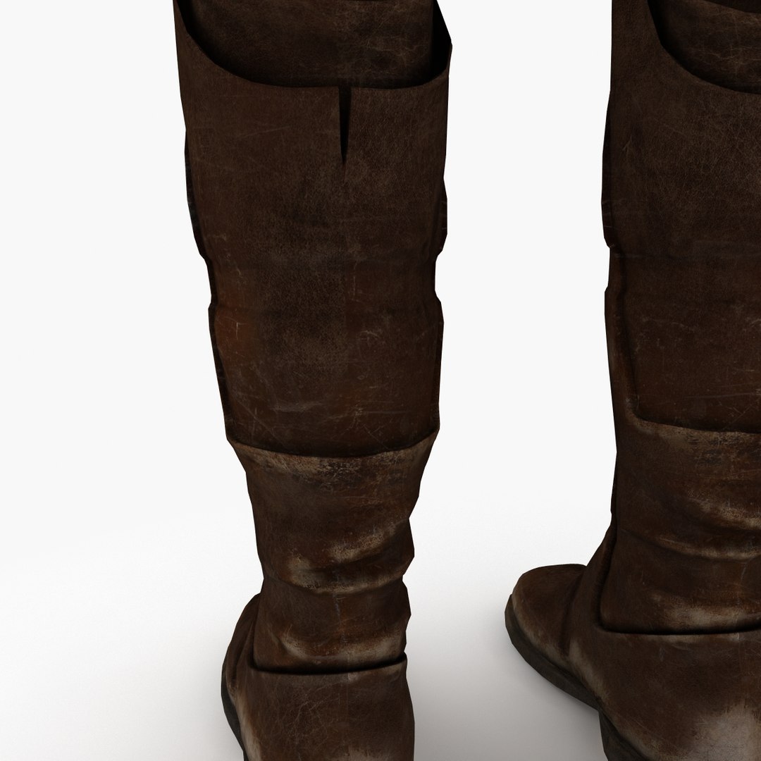Medieval Boots 3d Model