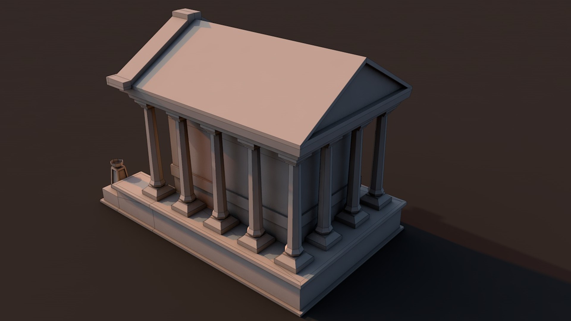 3D Ancient Temple Rome Model - TurboSquid 1339939