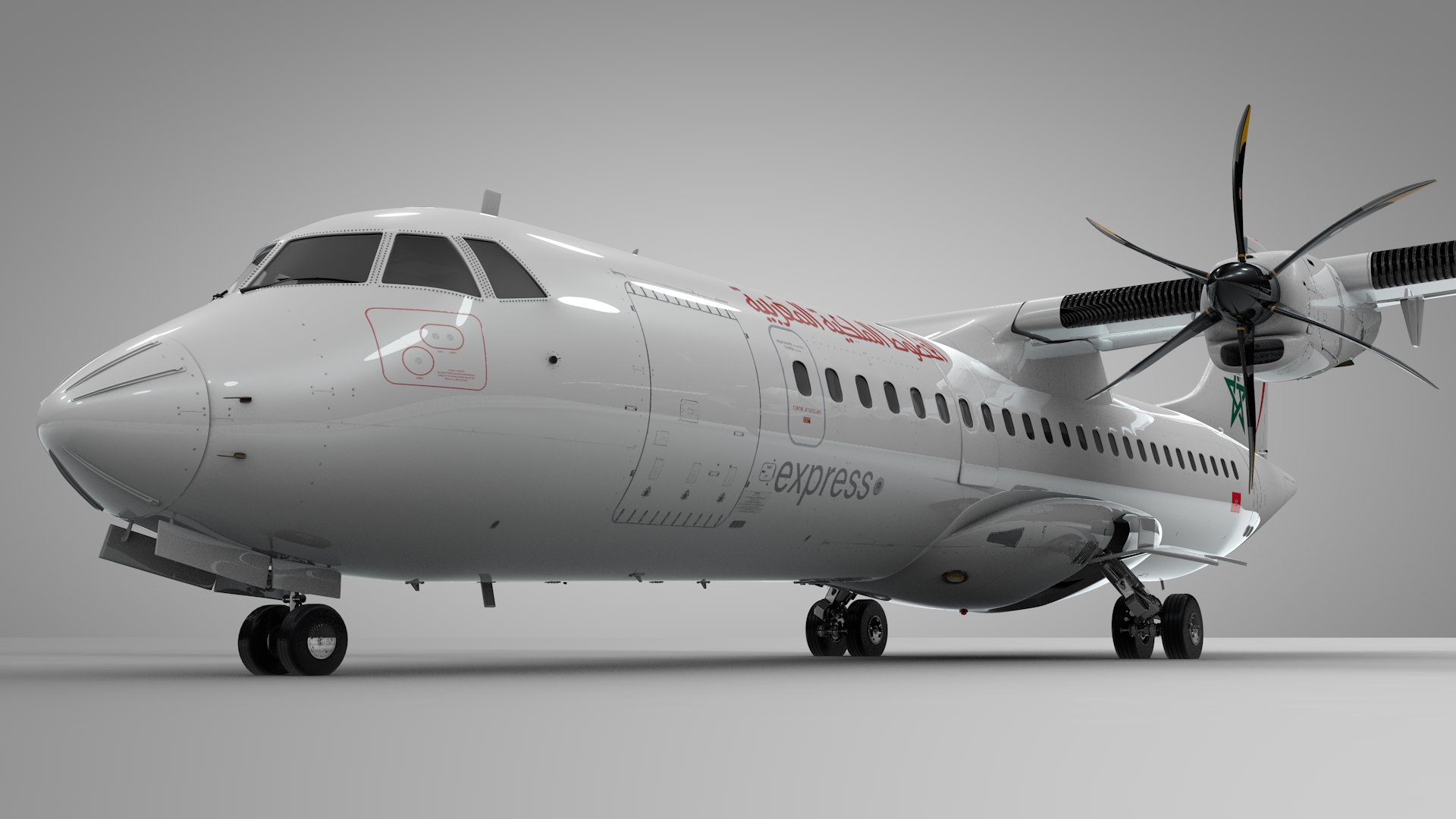 ATR 72 Royal AIR MAROC L2096 Model - TurboSquid 2156739