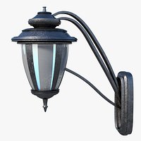 Retro Wall Lamp Building