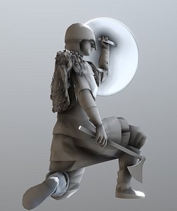 3D viking shield