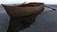 3d wooden rowing boat model