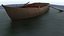 3d wooden rowing boat model