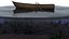 3d wooden rowing boat model