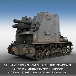 Sturmpanzer 1 - Bison - Alter Fritz - 2PzDiv