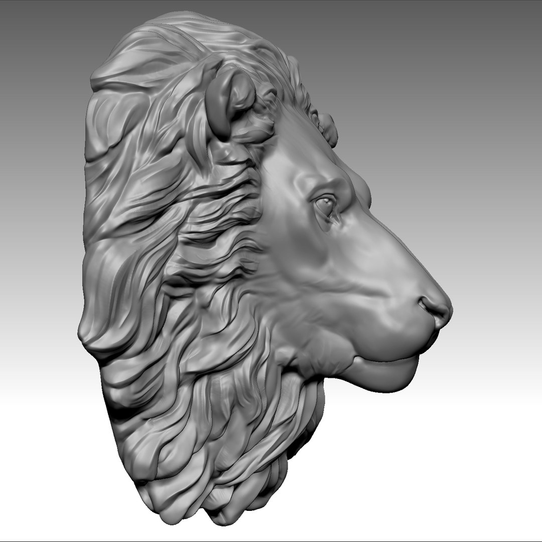 3D Lion Head - TurboSquid 1206374