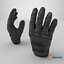 3D Old Leather Gloves model