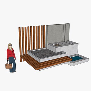 3D City Bench Furniture 3 - Street Bench 3