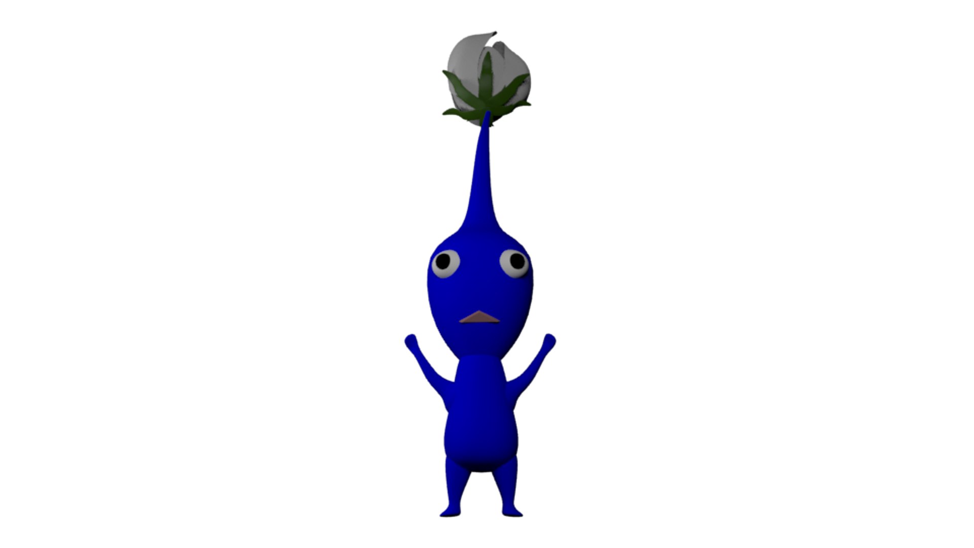 3D blue pikmin model - TurboSquid 1643948