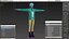 Dark Skin Teenager Fashionable Style T Pose