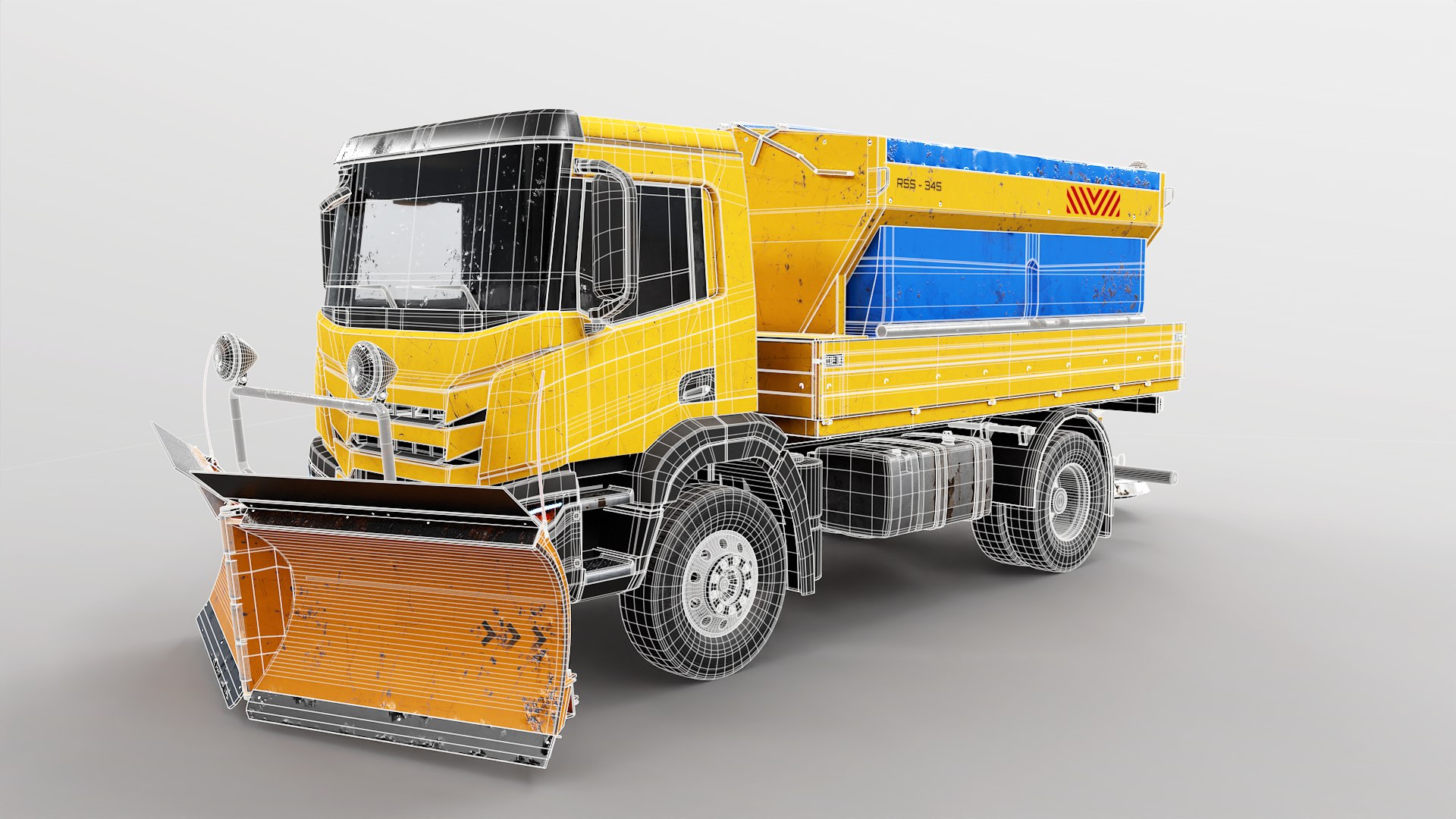 3D Aged Snow Plow Truck 3D Model - Winter Service Vehicle with Plow and Salt Spreader https://p.turbosquid.com/ts-thumb/3s/bZ2RnI/Cw/spused_wire/png/1762019142/1920x1080/fit_q87/352570f2dba276a489228fbe8823b3993a99115d/spused_wire.jpg