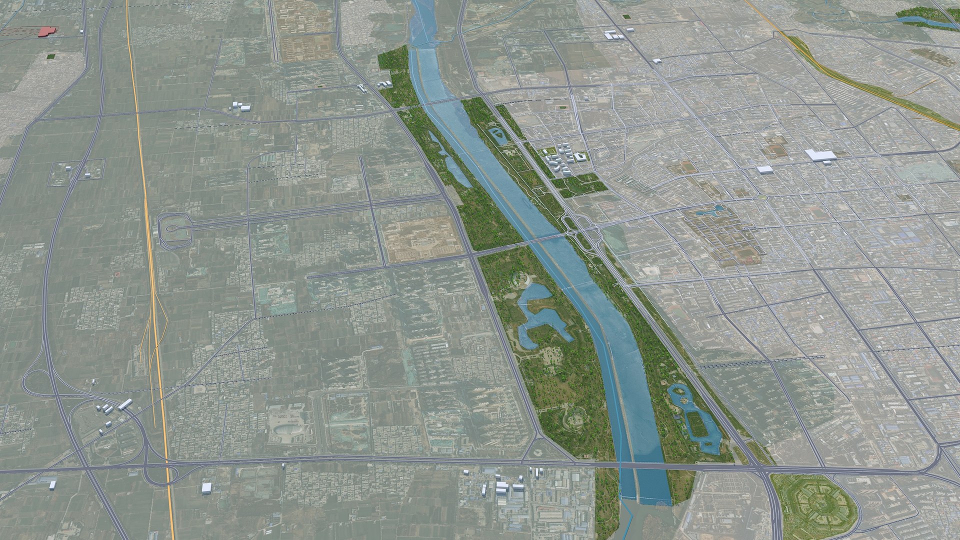 Free 3D Linfen Shanxi China Model TurboSquid 2100492