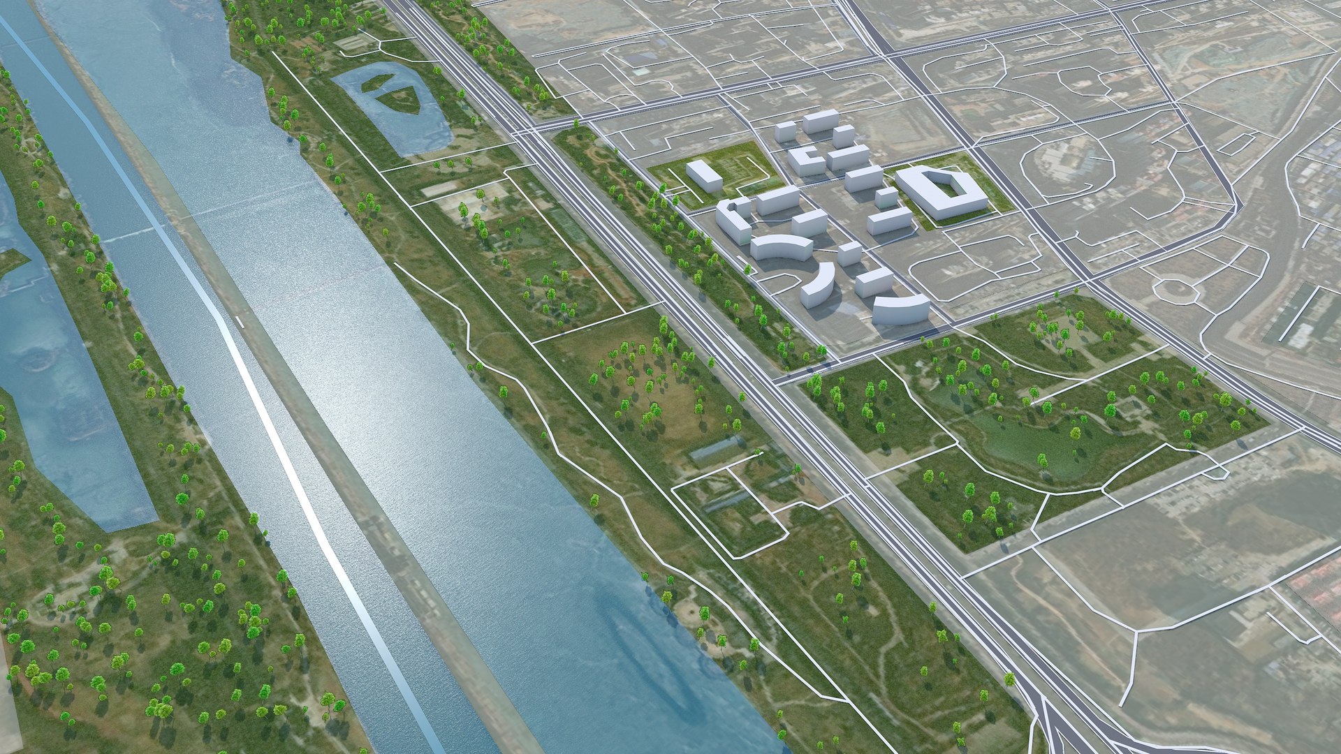 Free 3D Linfen Shanxi China Model TurboSquid 2100492