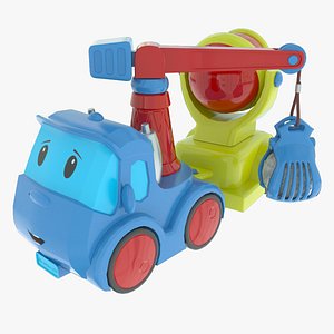 toy chicco pick mixer truck 3d model