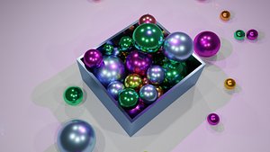 ball colorful box 3D