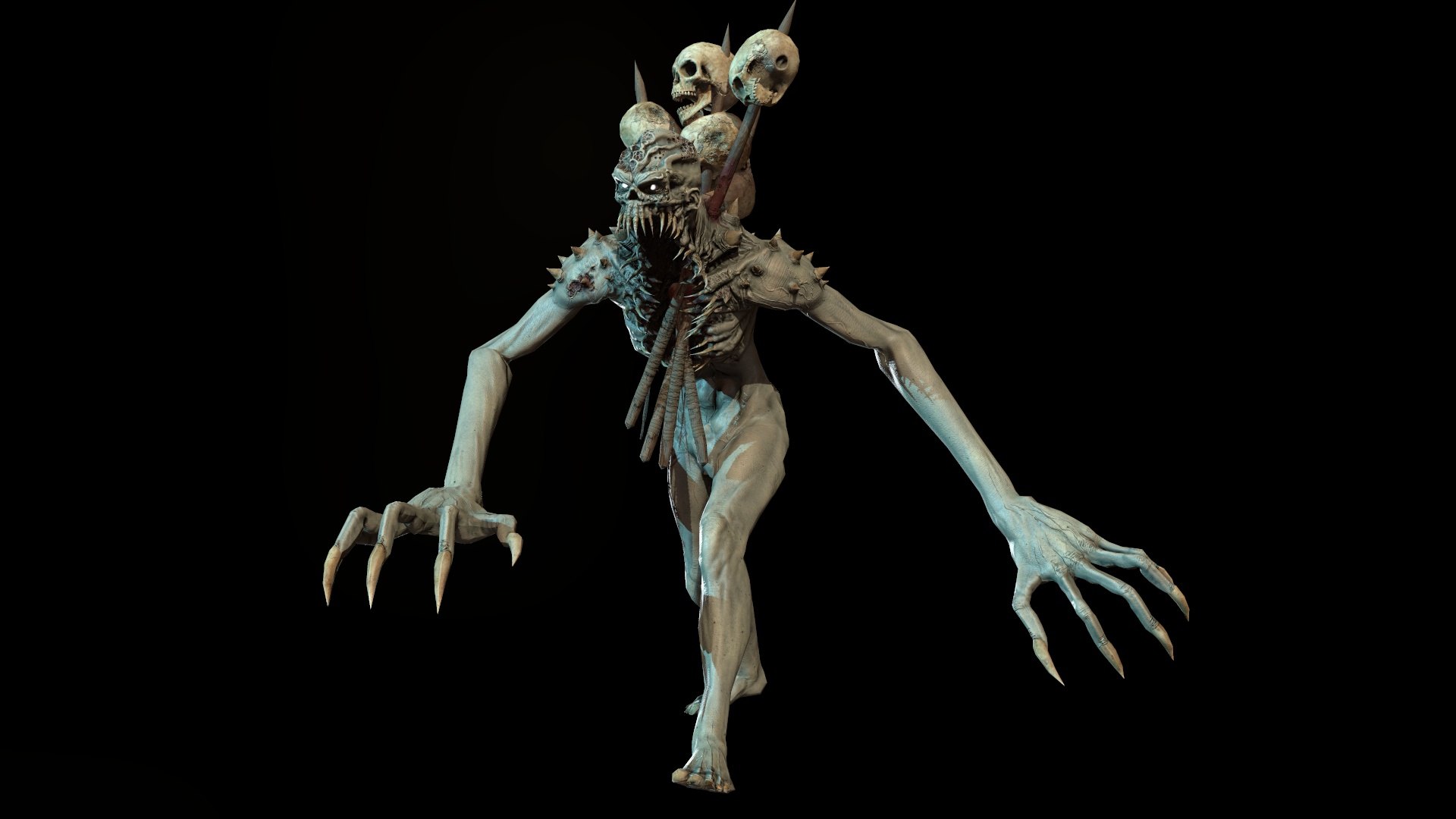 Mutant monster Low-poly 3D model - TurboSquid 2105295